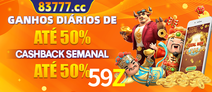 Anúncio de um membro ganhador do cassino 59Z que ganhou R$2.193.486,00 jogando o slot PG Fortune Tiger, com os mascotes do jogo comemorando o prêmio.
